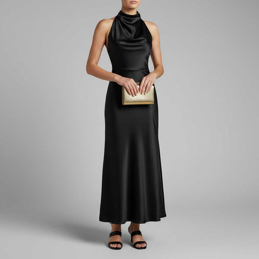 Robe de Soirée Chic Dos Nu Femme | Midi Élégante